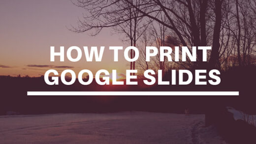 Print Google Slides